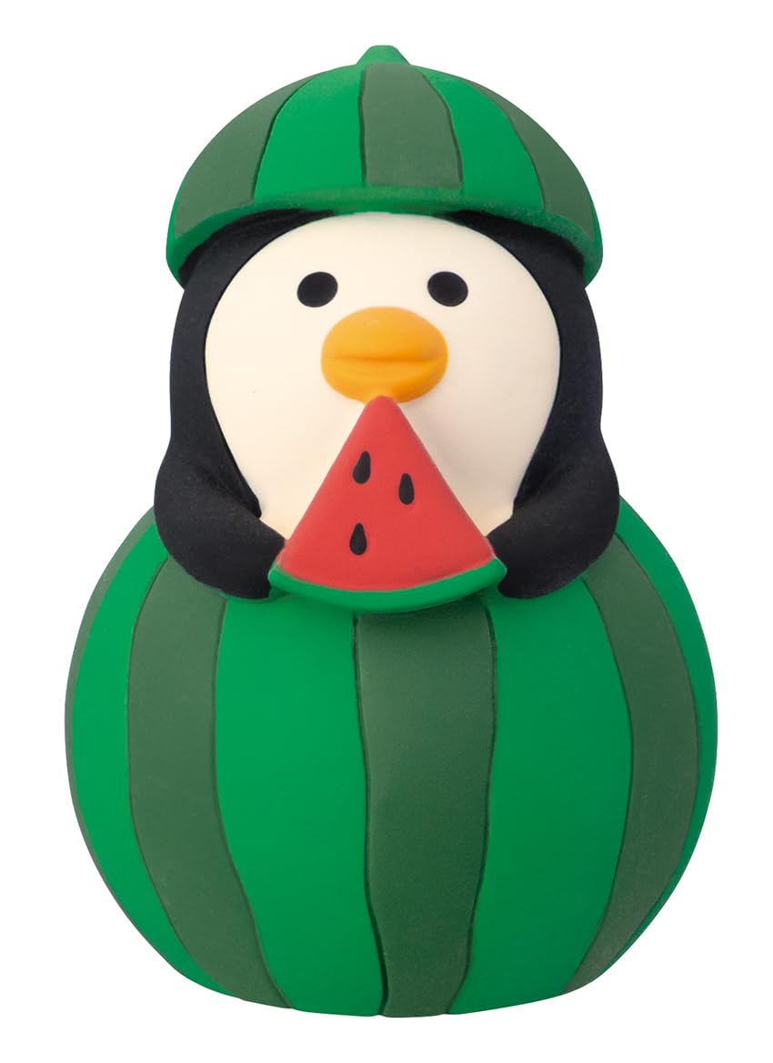 デコレ コンコンブル ビール屋台　置物　スイカ　ミニチュア　ペンギン　黒猫 Amazon.co.jp: デコレコーポレーション コンコンブル concombre